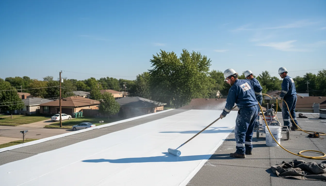 Commercial roof coating in Woodbury, CT near me